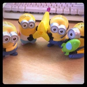 Four minion toys for kids